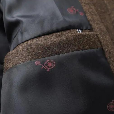 Trenchcoat aus dicker wolle