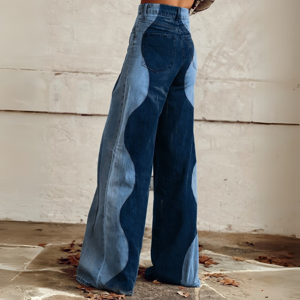 Einzigartige Paneleinsatz Weithose für Damen