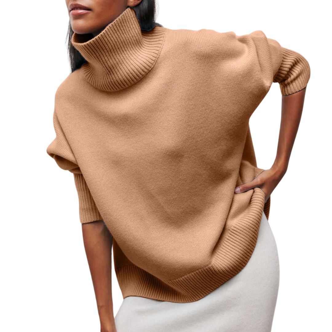 Pullover mit hohem Kragen für Damen