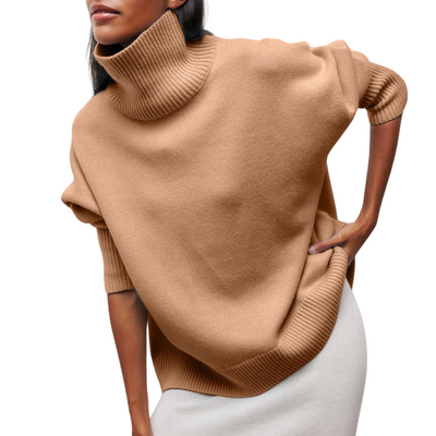 Pullover mit hohem Kragen für Damen