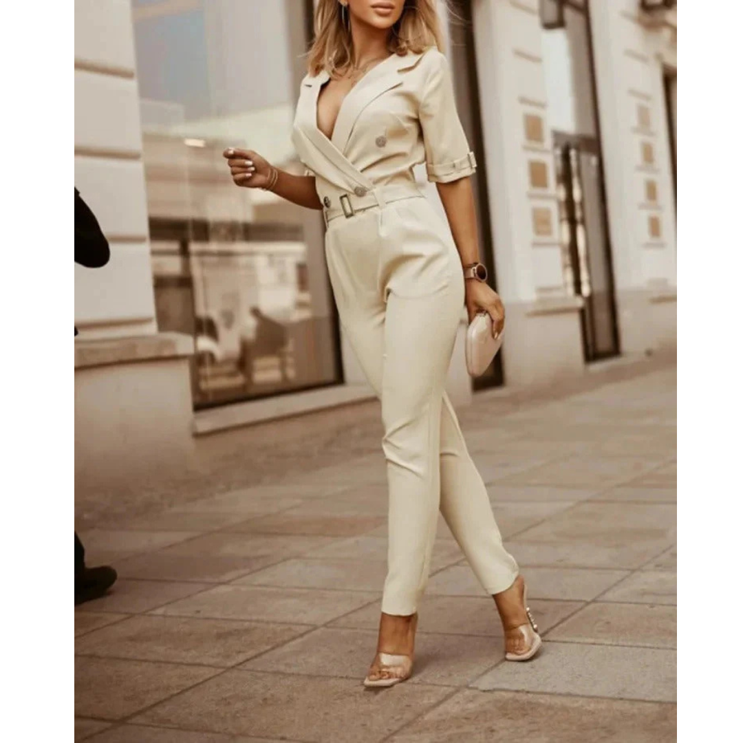 Button-Jumpsuit für Damen