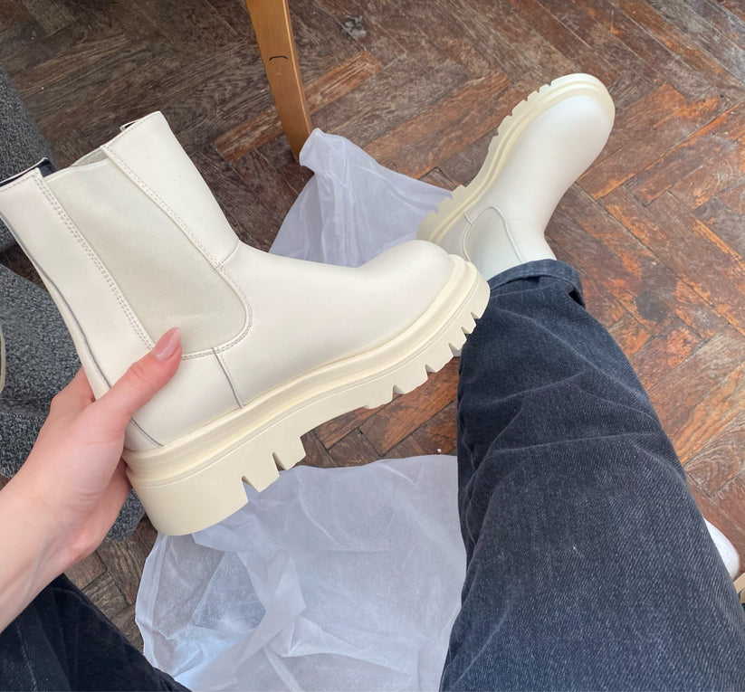 Klobige Plateaustiefel für Damen