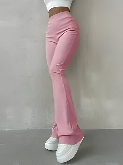 Alessandra | Lässige gerippte einfache schmale Leggings