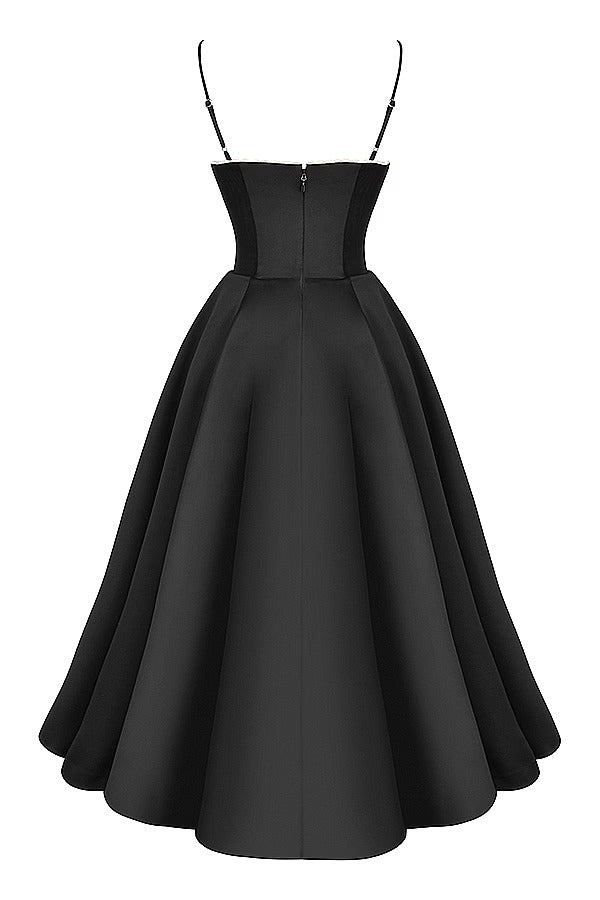 Lorraine® | Trägerloses, ärmelloses Tutu-Maxikleid mit V-Ausschnitt