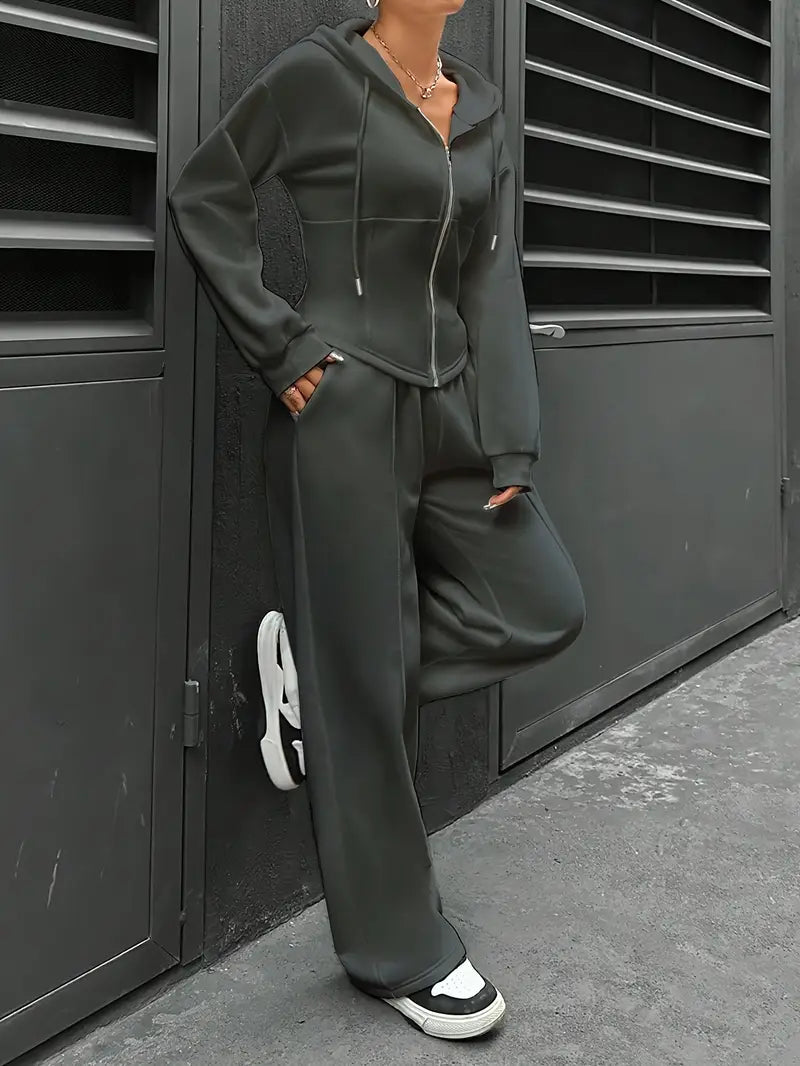 Nanci - Lässiges Zweiteiliges Set Mit Langen Ärmeln