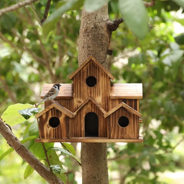 WillowNest funktionelles Vogelhaus aus Holz