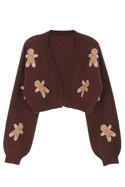 Marianne® | Lässiger Cardigan mit Cookie-Man-Muster