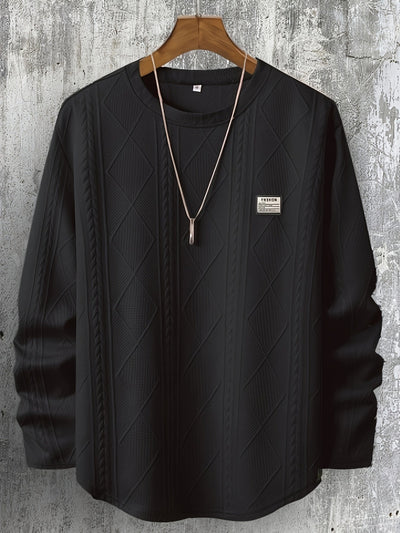 Lyman – Langarm Kapuzenpullover Mit Geometrischem Muster