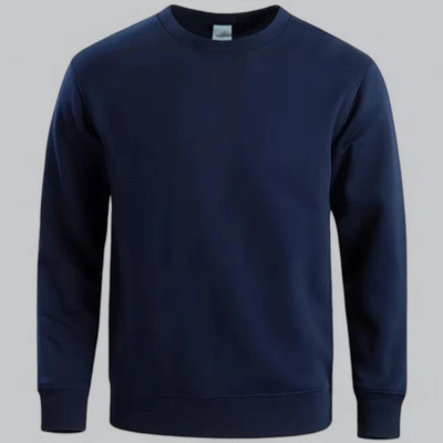 Herren Klassisches Lässiges Crewneck Sweatshirt | Langarm