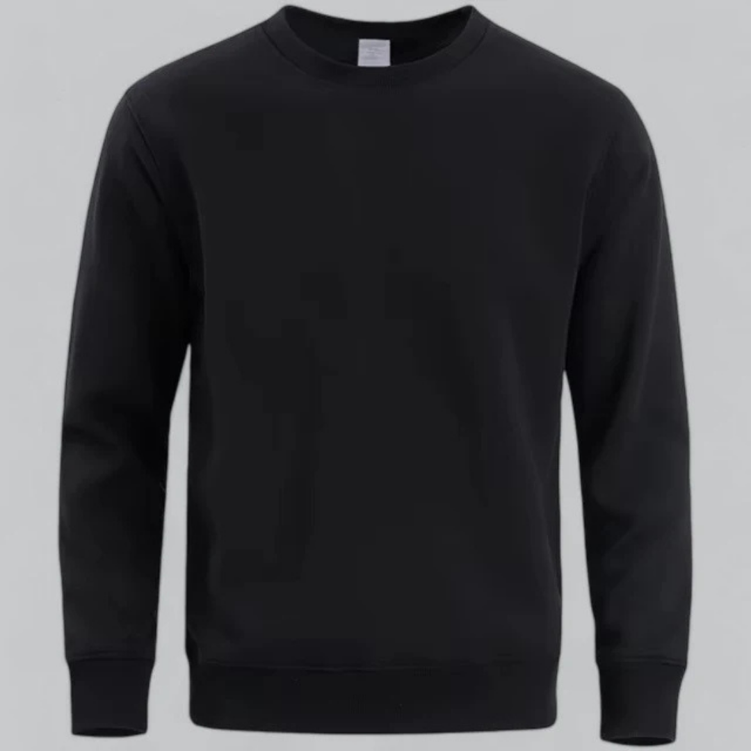 Herren Klassisches Lässiges Crewneck Sweatshirt | Langarm