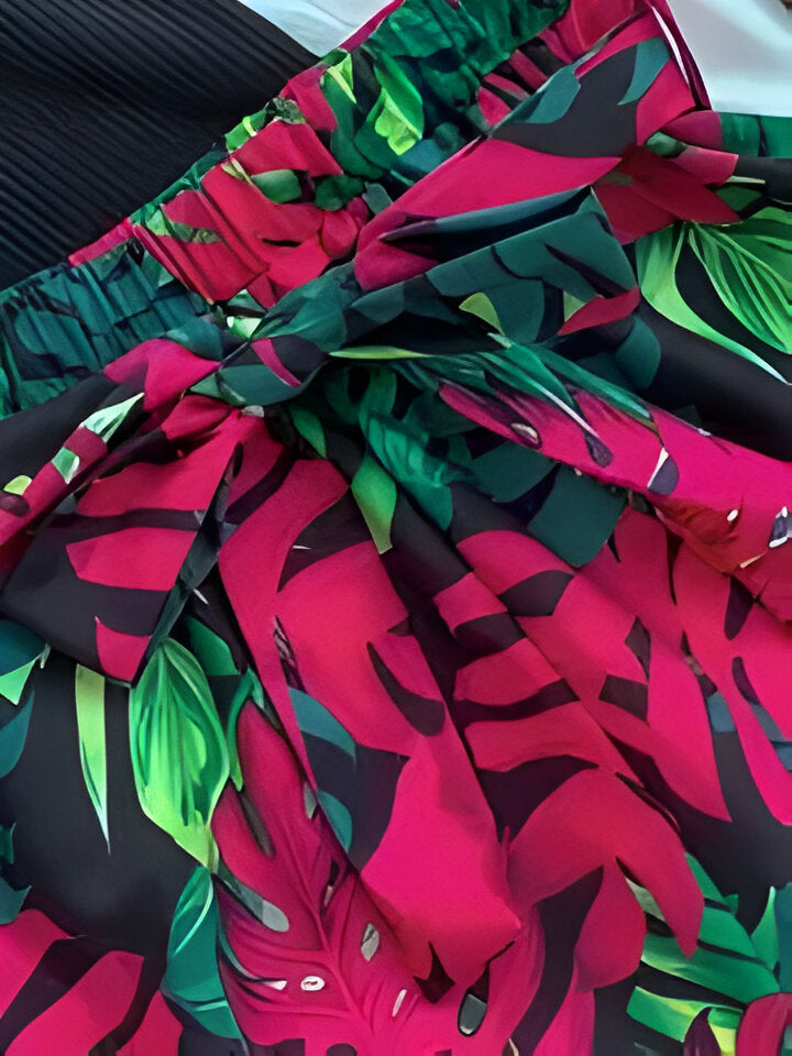 Ava | Damen Sommerurlaub Bedruckte Weste und Shorts Set