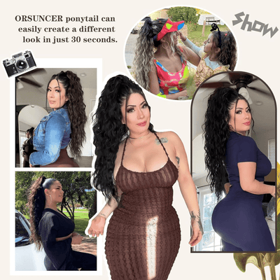 GlamZopf™ Natürlicher Nahtloser Pferdeschwanz