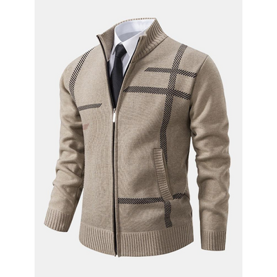 Reißverschluss-Strickjacke für Herren