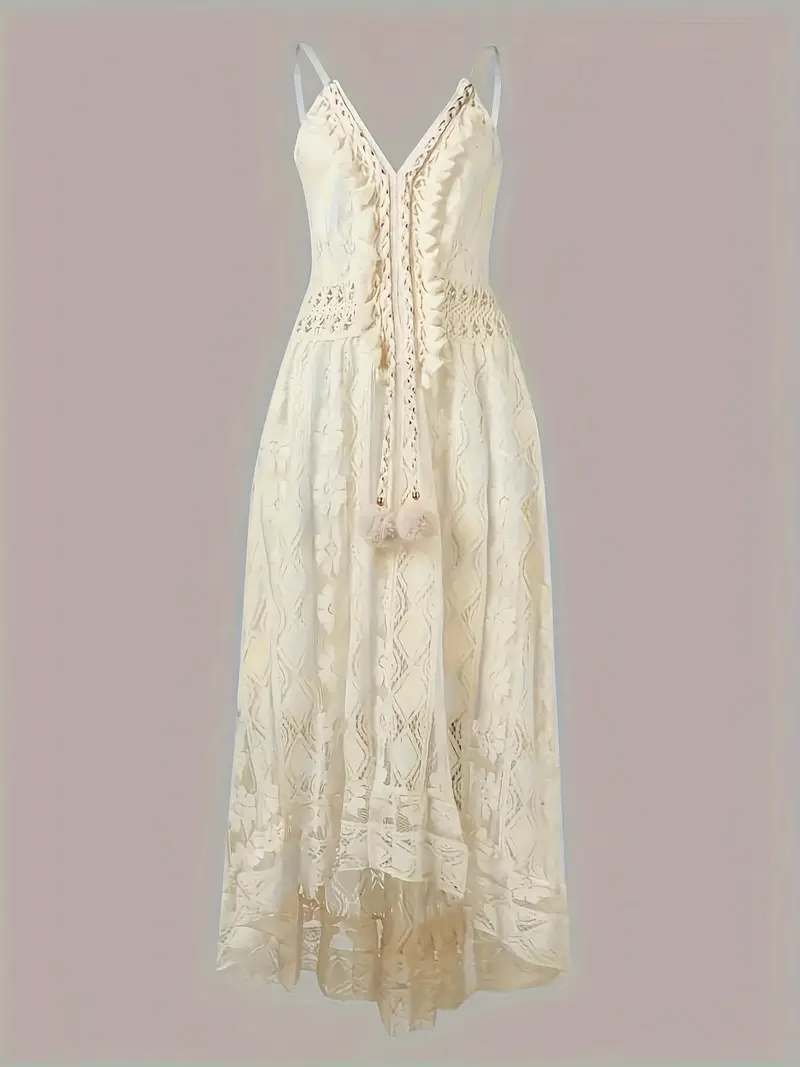 Margot | Lace Boho Midi Dress