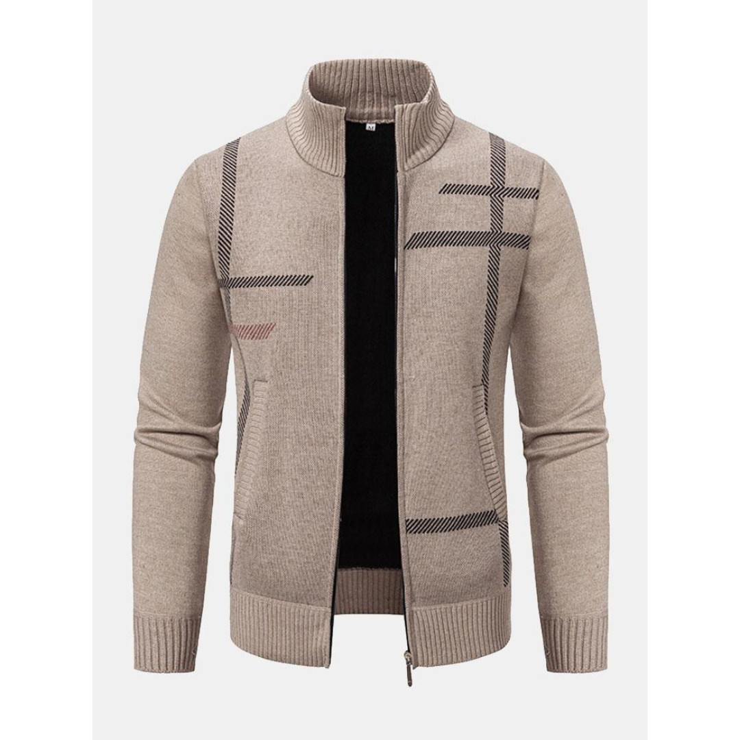 Reißverschluss-Strickjacke für Herren