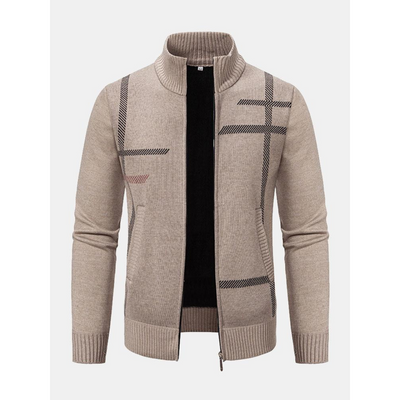 Reißverschluss-Strickjacke für Herren