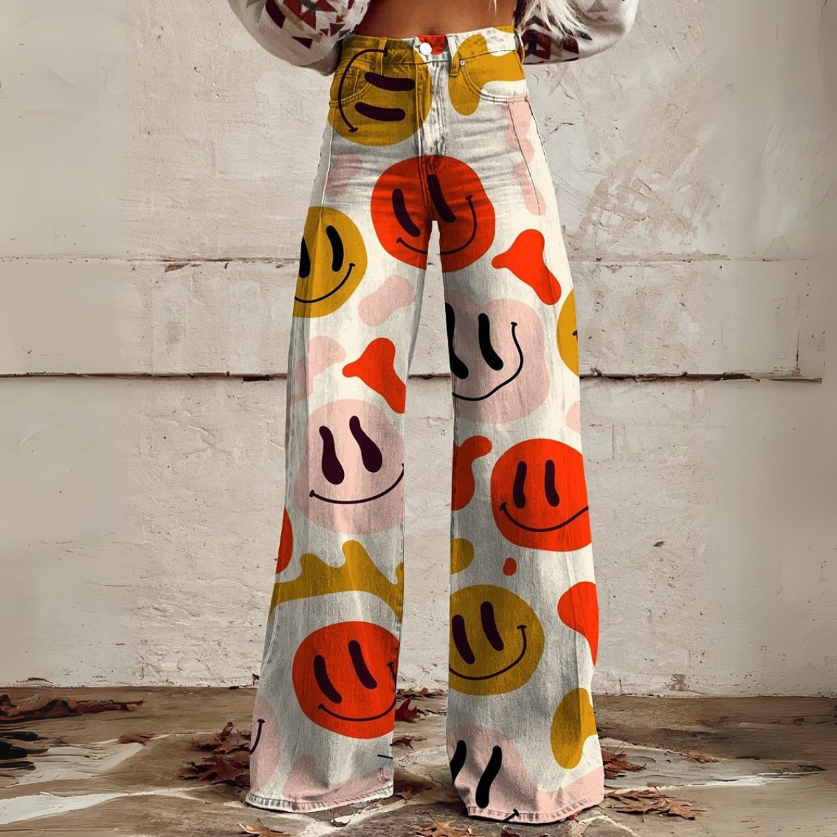 Auffällige Weite Hose für Damen