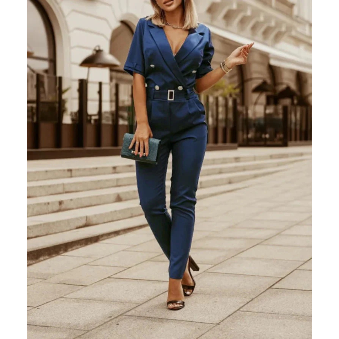 Button-Jumpsuit für Damen