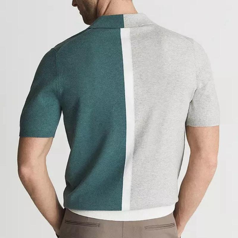 Klassisches Farbblock Poloshirt