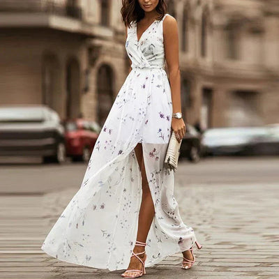 Geblümtes maxikleid für den sommer | Alona