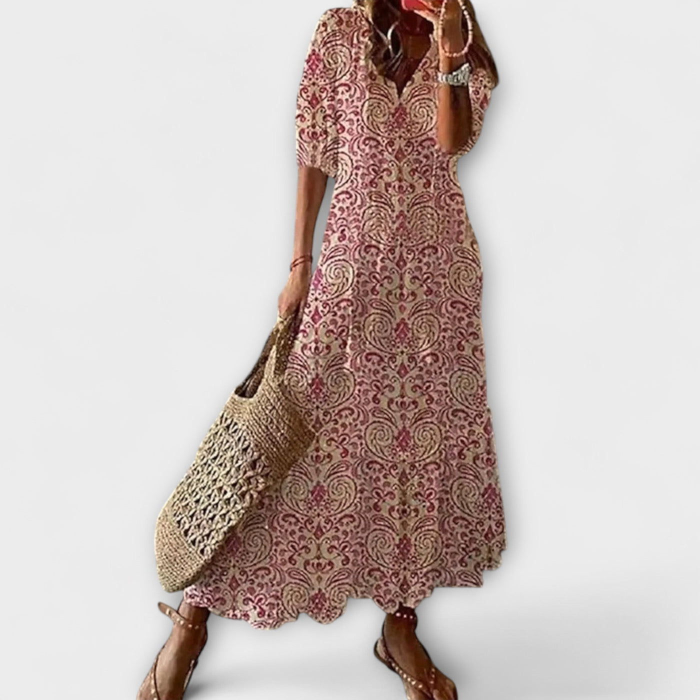 Anna – Damen Boho Sommerkleid