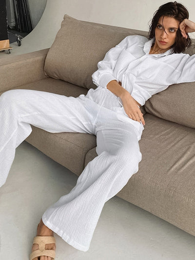Minimalistisches 2-teiliges Baumwoll-Set – Leichtes Sommer-Outfit