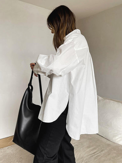 Klassische Oversized Damenbluse – Zeitlos, Vielseitig & Minimalistisch