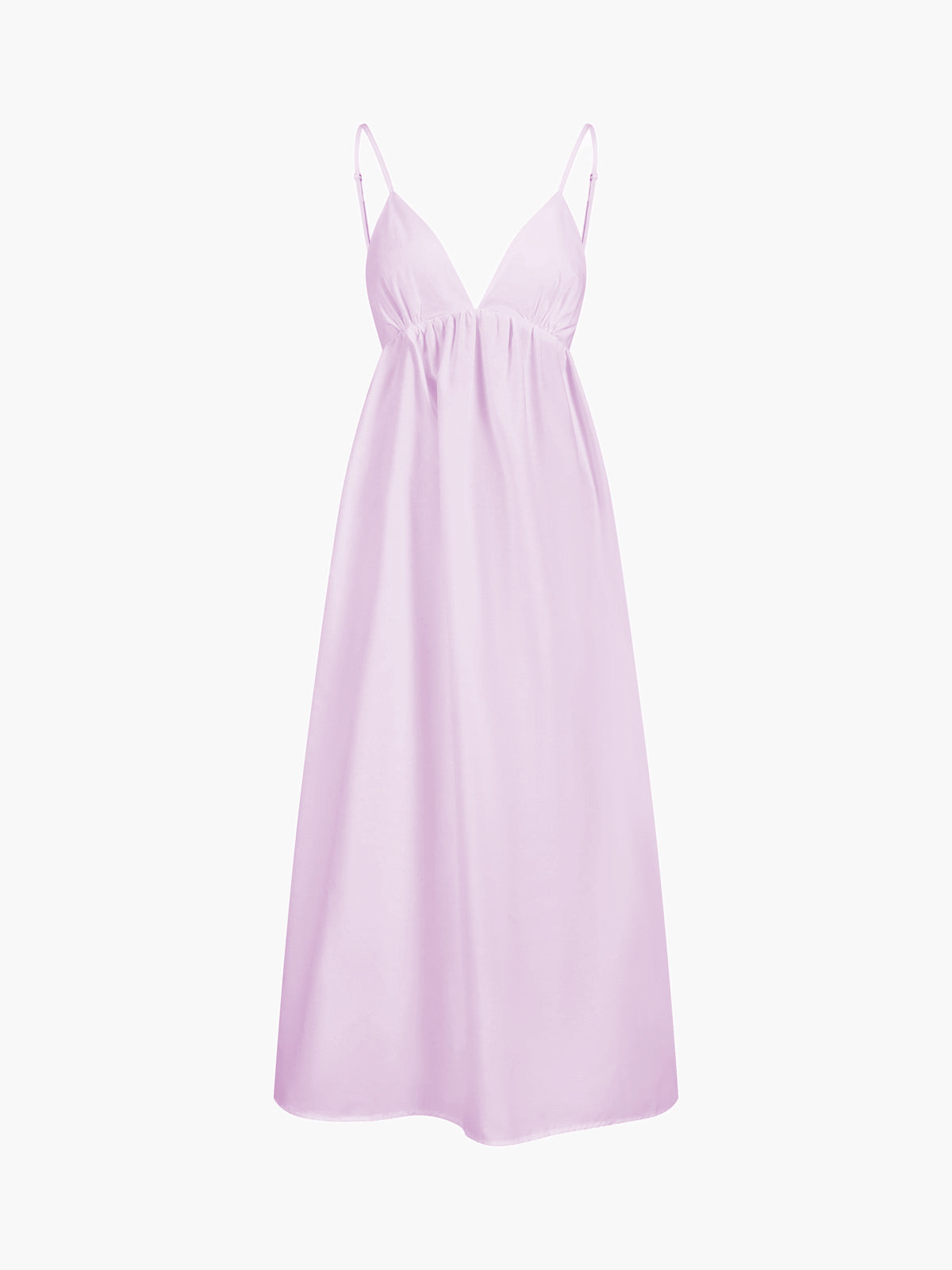 Maxi Sommerkleid aus Baumwolle mit offenem Rücken – Elegant & Luftig