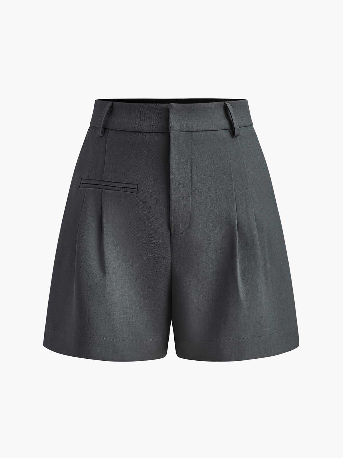 Leichte Mid-Waist Sommer Shorts Damen – Semi-Transparent, Ohne Gürtel