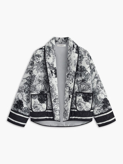 Leichte Sommerjacke mit Kunstvollem Print – Eleganz trifft auf Komfort