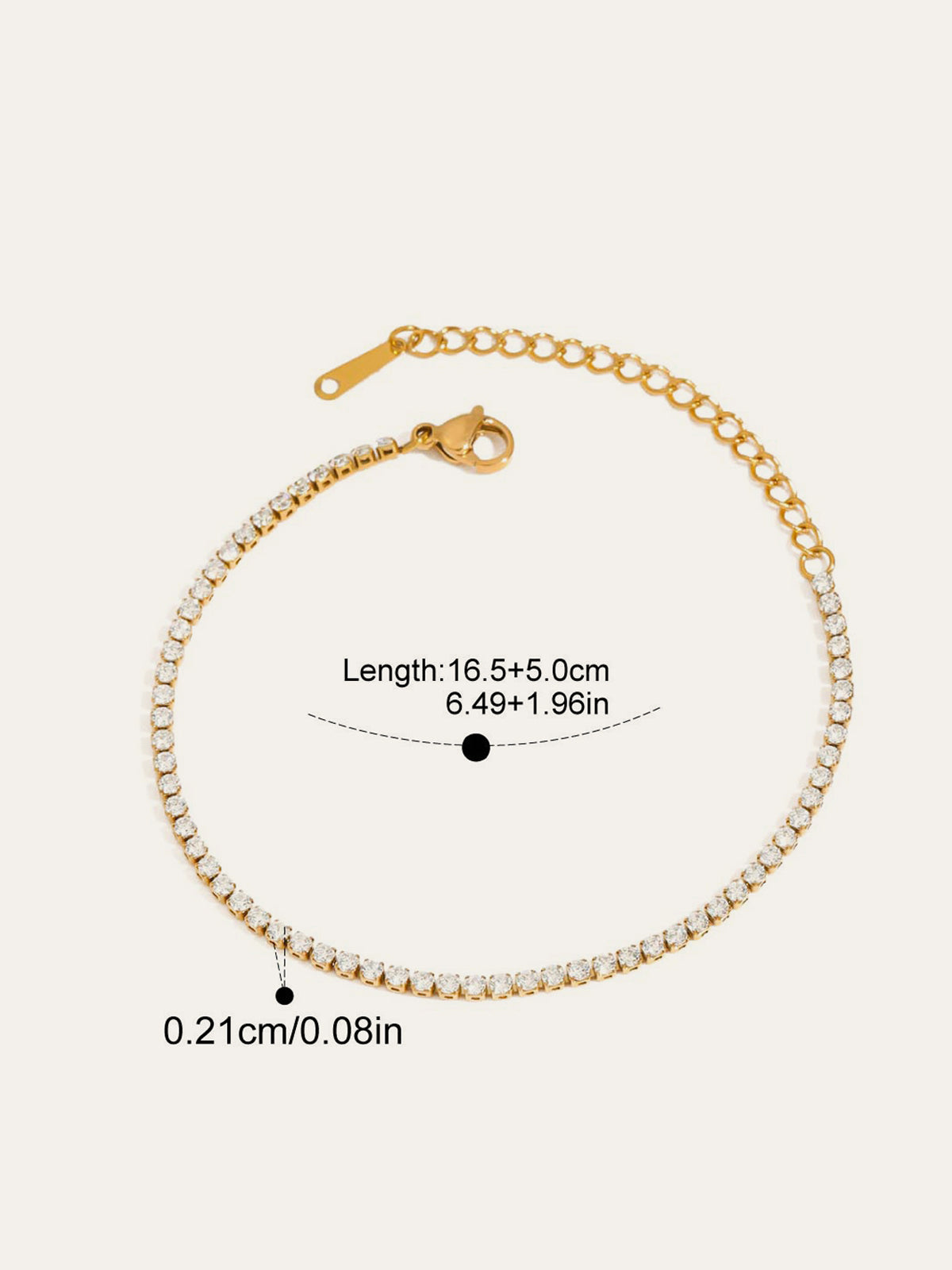 Norberta® | Cabaret-Armband Gold