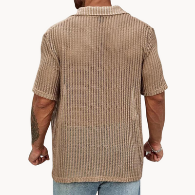 Herren-strickhemd
