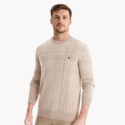 Strickpullover Herren Gestreift Kariert