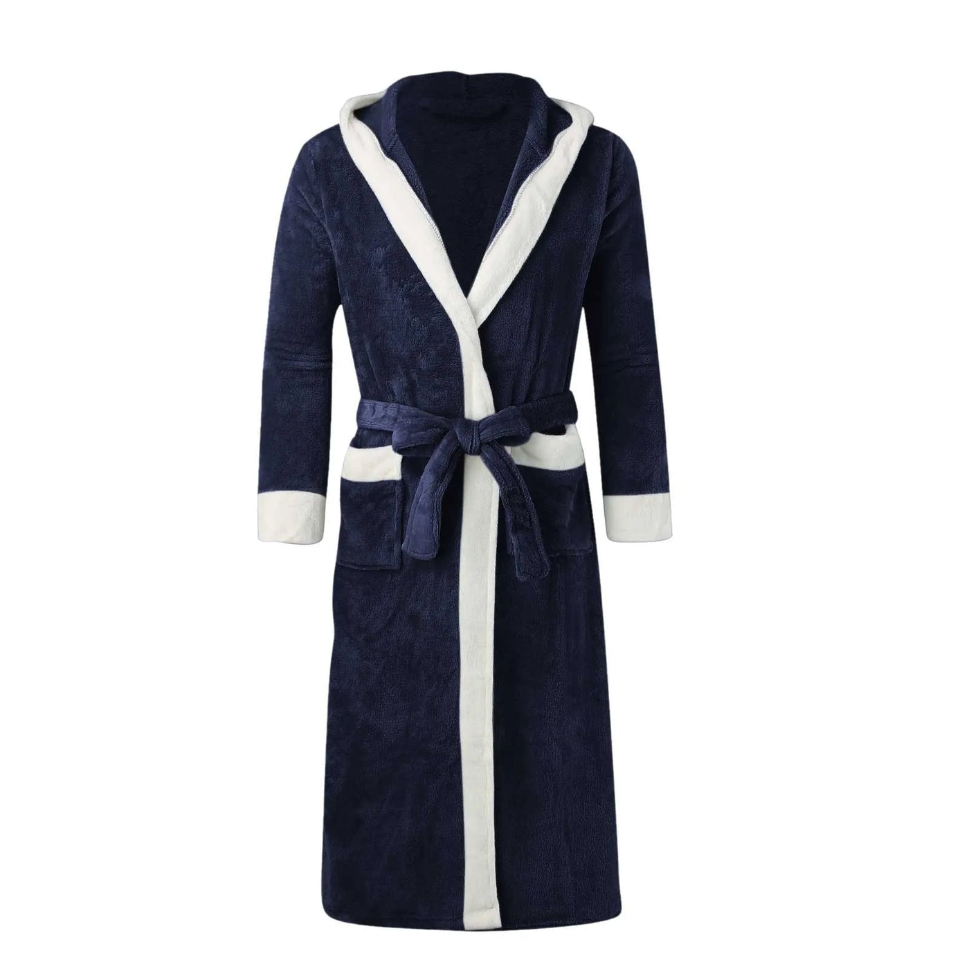 Bademantel mit Kapuze - Winter - Langer Bademantel - Bademantel für Männer