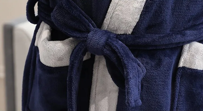 Bademantel mit Kapuze - Winter - Langer Bademantel - Bademantel für Männer