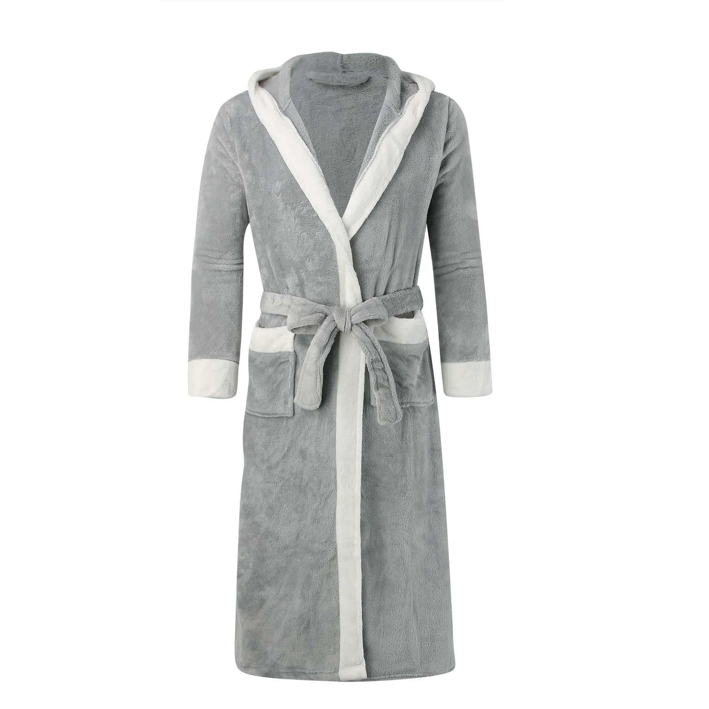 Bademantel mit Kapuze - Winter - Langer Bademantel - Bademantel für Männer