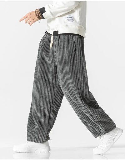 Baggy Pants - Kordelzug - Lose Passform - Kordhosen - Herrenhosen