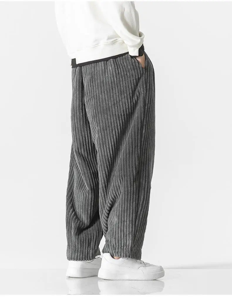 Baggy Pants - Kordelzug - Lose Passform - Kordhosen - Herrenhosen