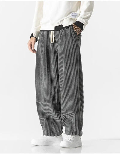 Baggy Pants - Kordelzug - Lose Passform - Kordhosen - Herrenhosen