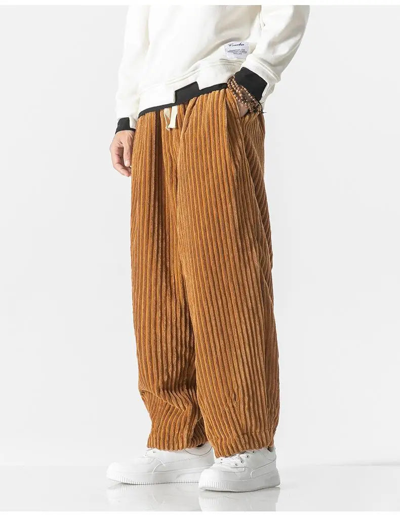 Baggy Pants - Kordelzug - Lose Passform - Kordhosen - Herrenhosen