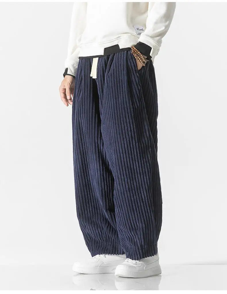 Baggy Pants - Kordelzug - Lose Passform - Kordhosen - Herrenhosen