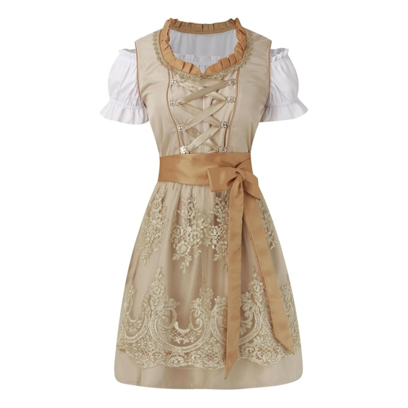 Beige Oktoberfest Dirndl