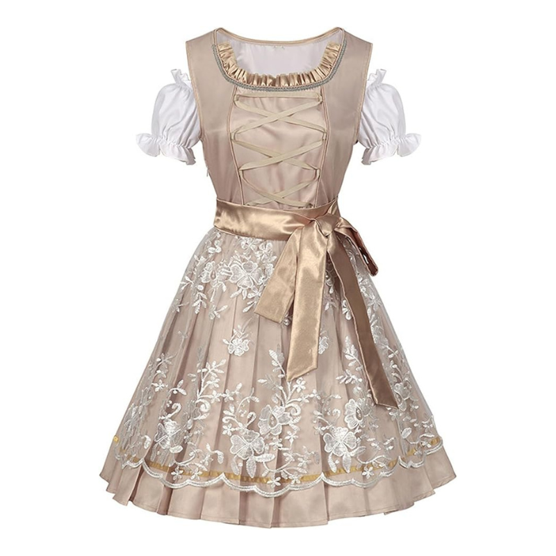 Beiges elegantes Oktoberfest Dirndl