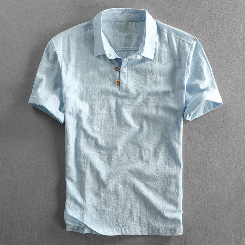 Leinen-polo für männer