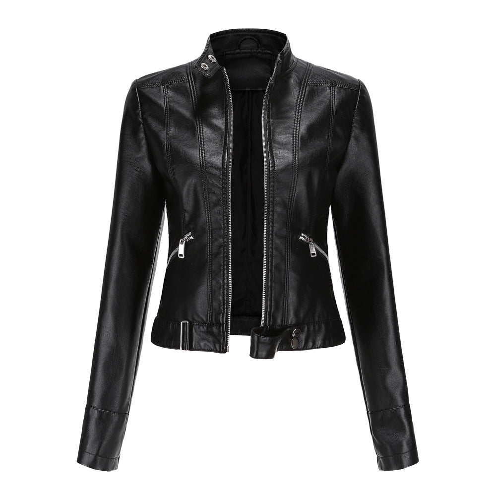 Stylische lederjacke