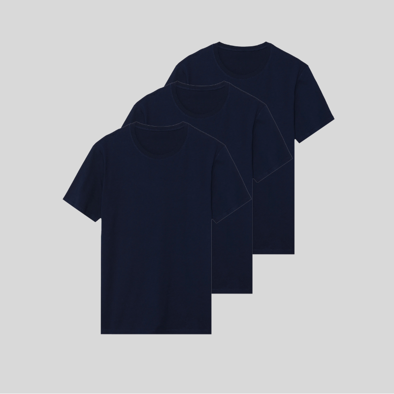BLUE 3er-Pack - PREMIUM-FIT-SHIRTS®
