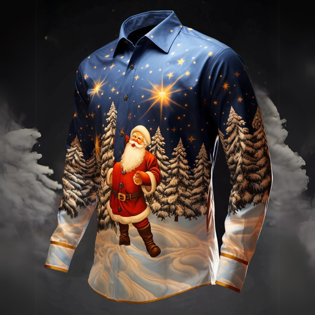 Weihnachtsmann Hemd für Herren