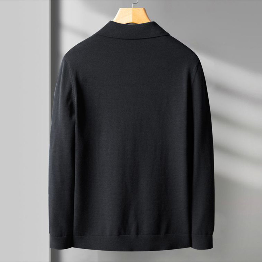 Blazer Cardigan - Herren Casual V-Ausschnitt Button-Up Blazer