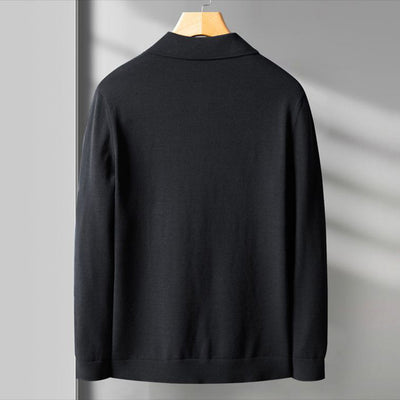 Blazer Cardigan - Herren Casual V-Ausschnitt Button-Up Blazer