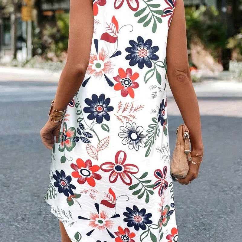 Zara | Ärmelloses Blumenkleid für Frauen